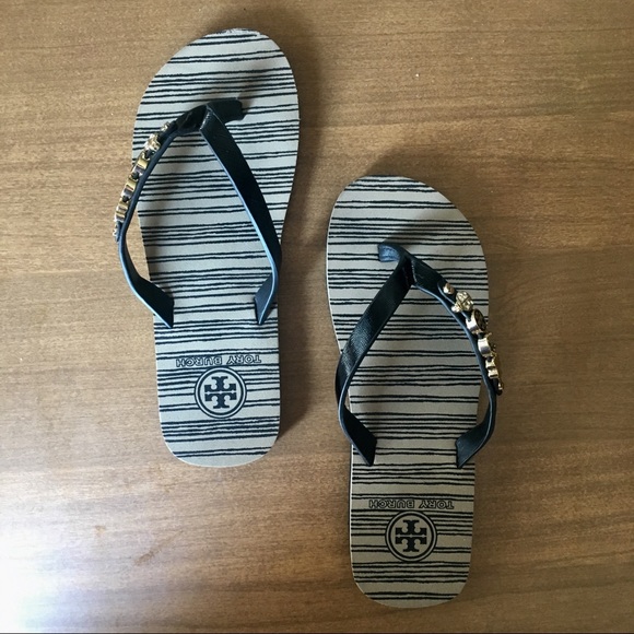 Tory Burch Jeweled Flip Flops - Picture 4 of 7